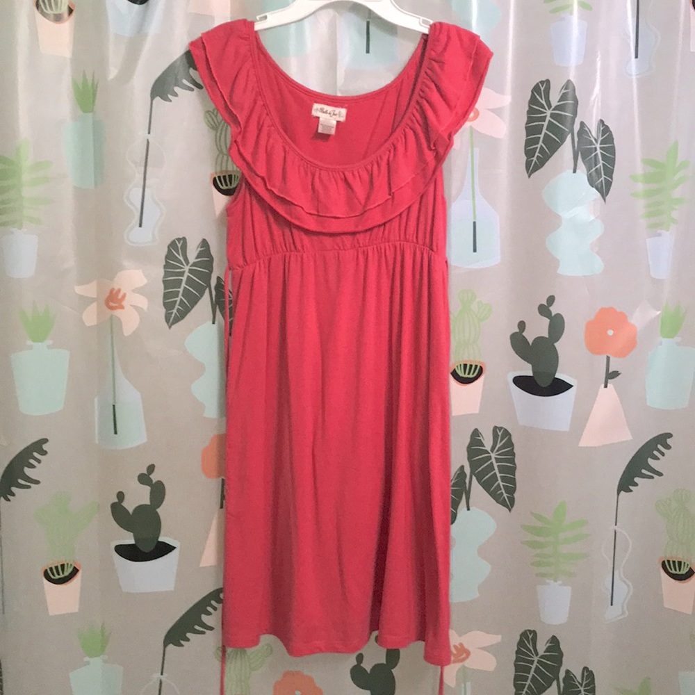 Belle du jour pink scoop neck dress